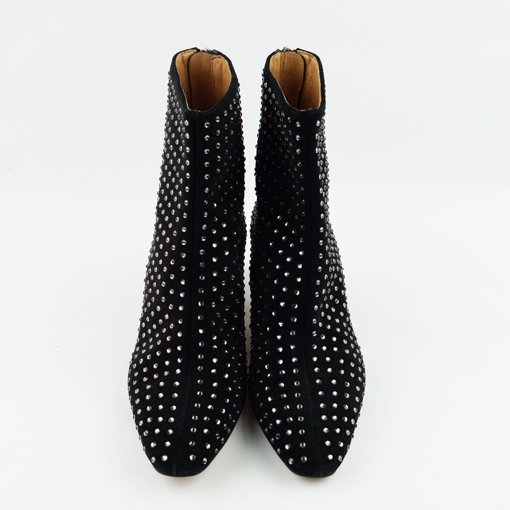 New MADEWELL Size 6 The Dimes Kitten-Heel Boot True Black w Crystals $218 NO278 - Picture 5 of 8